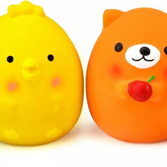 4PCS 2.4'' Squeak Latex Puppy Toy Funny Animal Sets Pet Interactive Play for Sma - Picture 2 of 9